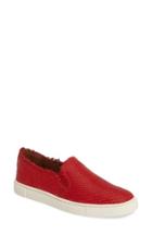 Women's Frye Ivy Fray Woven Slip-on Sneaker .5 M - Red