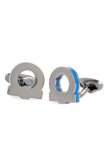 Men's Salvatore Ferragamo Plexy Gancio Cuff Links