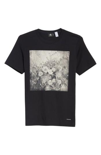 Men's Ps Paul Smith Flower Graphic T-shirt - Black