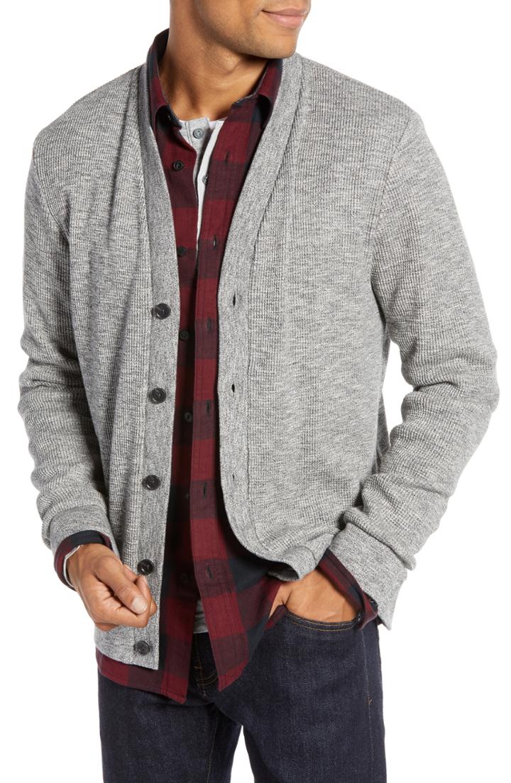 Men's 1901 Fit Waffle Knit Cardigan