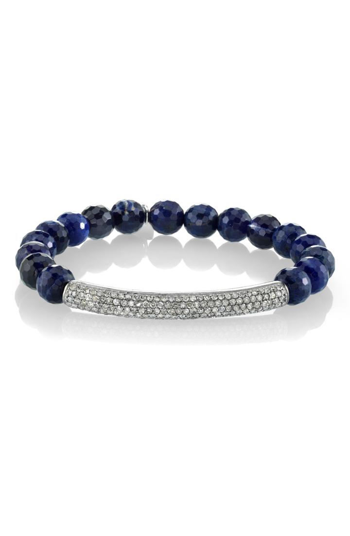Women's Sheryl Lowe Pave Diamond & Sodalite Bracelet