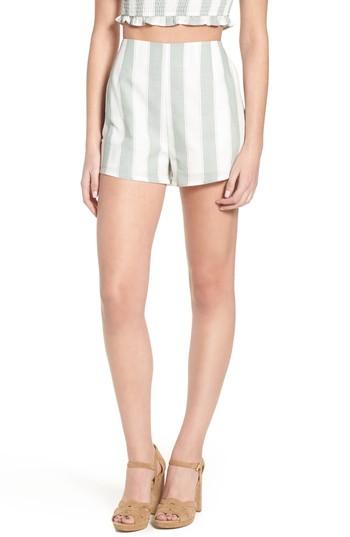 Women's The Fifth Label Poetic Stripe Shorts, Size - White