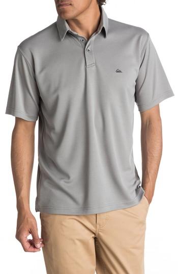 Men's Quiksilver Waterman Collection Polo2 Pique Polo - Grey