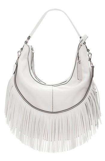 Vince Camuto Hil Leather Hobo Bag - Grey