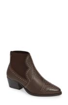 Women's Charles By Charles David Zach Studded Bootie M - Brown