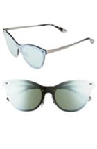 Women's Ray-ban 50mm Blaze Clubmaster Mirrored Sunglasses - Silver