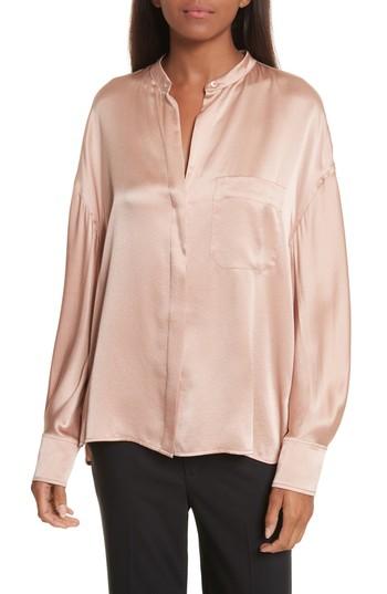 Women's Vince Silk Blouse - Pink