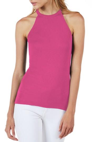 Women's Michael Stars Halter Style Tank, Size - Pink