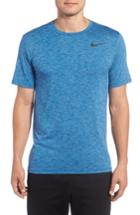 Men's Nike Hyper Dry Training Tee, Size - Blue/green