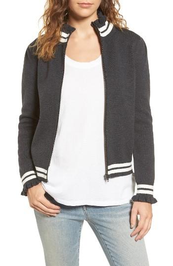 Women's Treasure & Bond Ruffle Trim Track Jacket