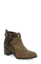 Women's Charles David 'gianni' Buckle Strap Bootie M - Green