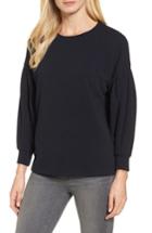 Women's Bobeau Ottoman Texture Balloon Sleeve Top