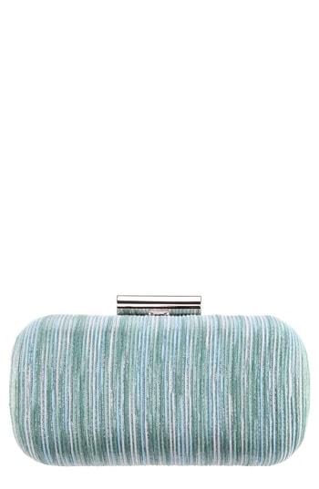 Nina Metallic Millerighe Minaudiere - Blue