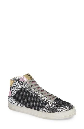 Women's P448 Queens Mid Sneaker -5.5us / 36eu - Black