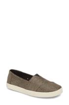 Women's Toms Avalon Slip-on Sneaker B - Black