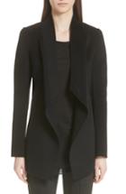 Women's St. John Collection Double Face Wool Blend Jacket - Black