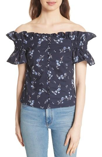 Women's Rebecca Taylor Francine Off The Shoulder Cotton Top