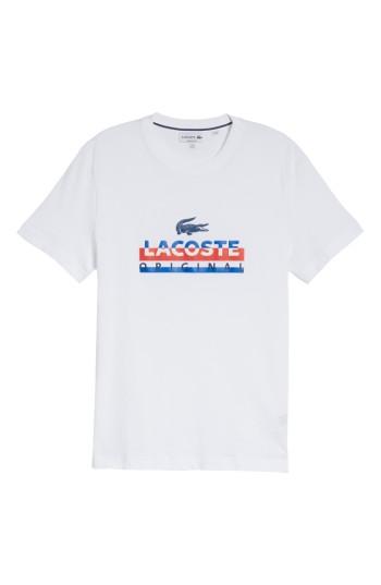 Men's Lacoste Graphic T-shirt (xl) - White