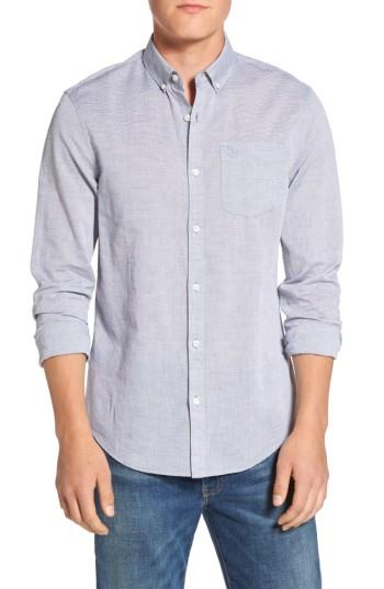 Men's Original Penguin Feeder Stripe Cotton & Linen Sport Shirt