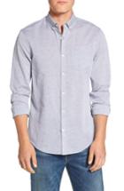 Men's Original Penguin Feeder Stripe Cotton & Linen Sport Shirt