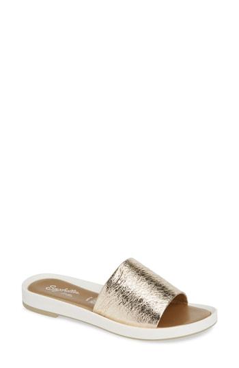 Women's Seychelles So Zen Slide Sandal .5 M - Metallic