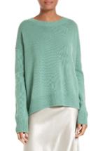 Women's Vince Boxy Cashmere Pullover - Green