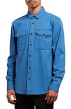 Men's Volcom Huckster Heavyweight Sport Shirt - Blue