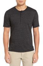 Men's Goodlife Split Hem Henley - Black