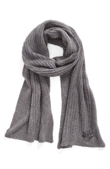 Women's Barefoot Dreams Cozychic Lite Ribbed Scarf, Size - Grey