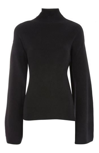 Women's Topshop Boutique Twist Back Sweater Us (fits Like 0-2) - Black