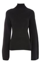 Women's Topshop Boutique Twist Back Sweater Us (fits Like 0-2) - Black