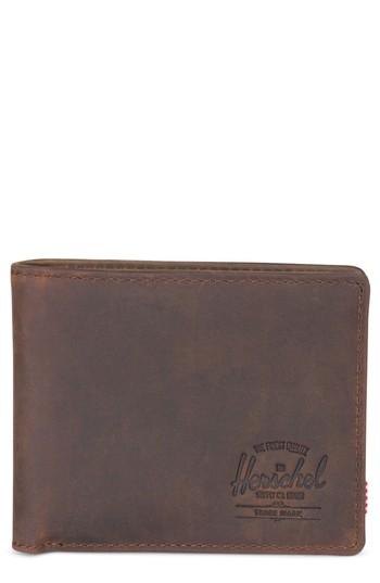 Men's Herschel Supply Co. Hank Leather Wallet - Brown