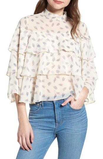 Women's Bishop + Young Pailey Tiered Ruffle Blouse - Blue