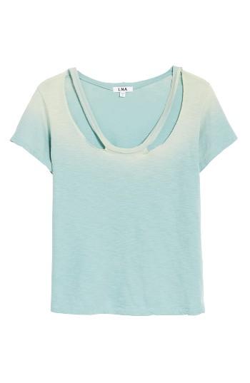 Women's Lna Baxter Cutout Tee - Green