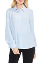 Women's Vince Camuto Corset Back Blouse, Size - Blue