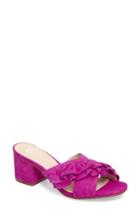Women's Bp. Shari Ruffle Strap Slide Sandal .5 M - Purple