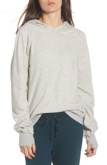 Women's Pam & Gela Distressed Hoodie - Grey