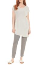 Women's Eileen Fisher Organic Cotton Tunic Top, Size - Ivory