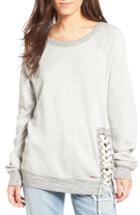 Women's N:philanthropy Mika Lace-up Sweatshirt - Grey