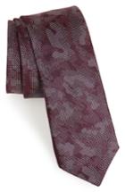 Men's Ted Baker London Camo Silk Tie, Size - Burgundy