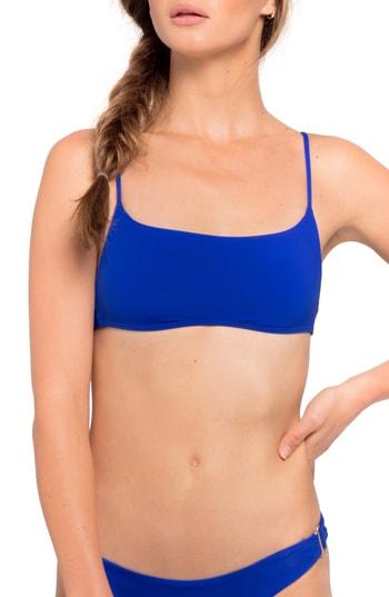 Women's L Space Paige Bikini Top, Size D - Blue