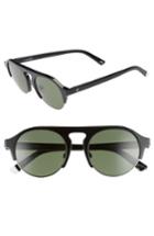 Women's Web 52mm Sunglasses - Shiny Black/ Green