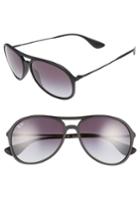 Men's Ray-ban Youngster 59mm Aviator Sunglasses - Matte Black