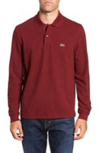 Men's Lacoste Long Sleeve Pique Polo (4xl) - Red