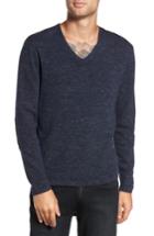 Men's John Varvatos Star Usa Long Sleeve V-neck Sweater - Blue