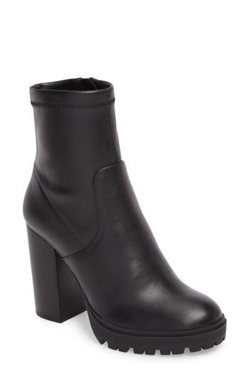 Women's Steve Madden Legend Lug Boot .5 M - Black