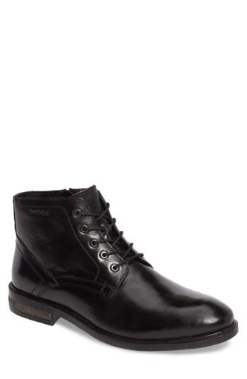 Men's Josef Seibel Myles 11 Water Repellent Plain Toe Boot -8.5us / 41eu - Black