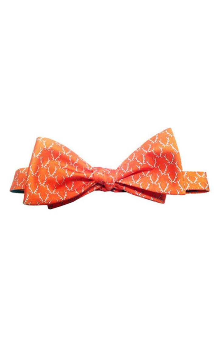 Men's Lazyjack Press Buckwild Silk Bow Tie, Size - Orange