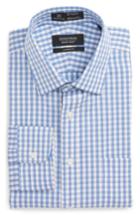 Men's Nordstrom Men's Shop Smartcare(tm) Classic Fit Check Dress Shirt .5 33 - Grey