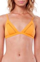 Women's Rhythm My Bralette Triangle Bikini Top - Yellow
